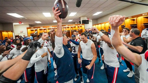 Inside the Patriots Locker Room After New England's Win Over the Titans | Postgame Celebration