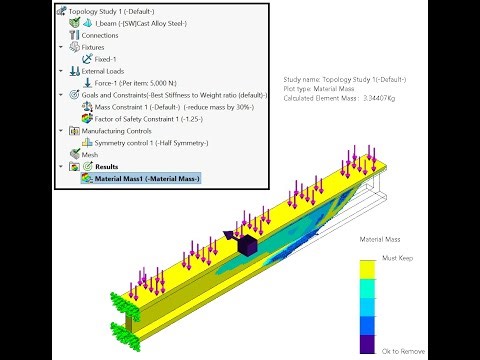 Topology Study in SolidWorks