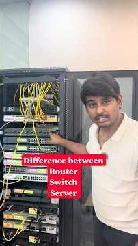 What is Router, switch and server | explained with live devices | #tungabadranetworks