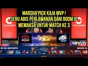 EVOS VS BOOM ID CODASHOP Weekdays Tournament Match 2 | Mobile Legends