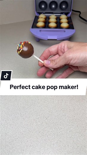 Sweet treats made simple 😍 The Babycakes Cake Pop Maker bakes perfect cake pops in minutes! Easy to use, non-stick, and fun for kids parties. From birthdays to holidays, this is your go-to gadget for bite-sized desserts whether you are making cake pops or donut holes! #cakepopmaker #cakepop #cakepops #bakinghacks #bakingtok