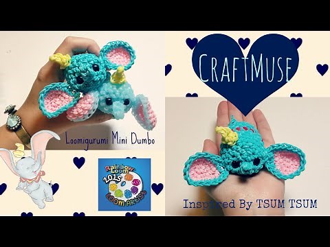 Rainbow Loom Loomigurumi Mini Dumbo (Inspired by TSUM TSUM)