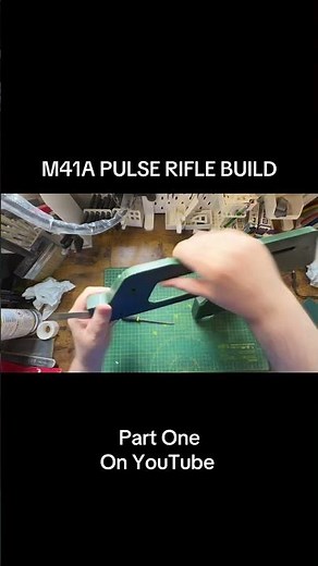 M41A Pulse Rifle from the movie Aliens. Part one of the build on YouTube now! #aliensseries #aliens