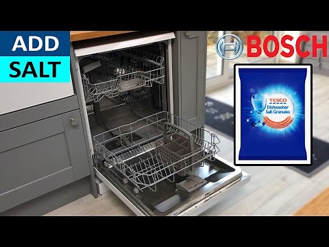 Bosch Dishwasher Salt light On and How to add Salt to Bosch Dishwasher to prevent Limescale