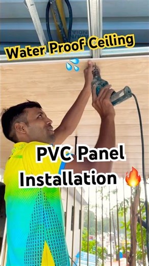PVC Ceiling Installation 🔥 | Modern False Ceiling Design 2026 #shorts