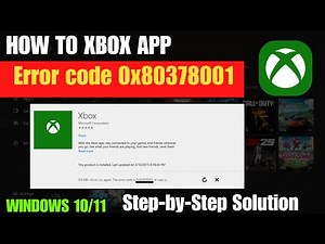 How To Fix Xbox App Error Code 0x803F8001 In Windows (Step-by-Step Guide)