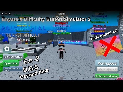 Enyara Difficulty Button Simulator V2 1 Episode - (Rebirth-Prestige) Enyara DBS v2