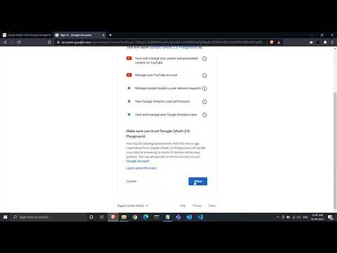 Understanding Google Oauth 2.0 using Google Oauth Playground