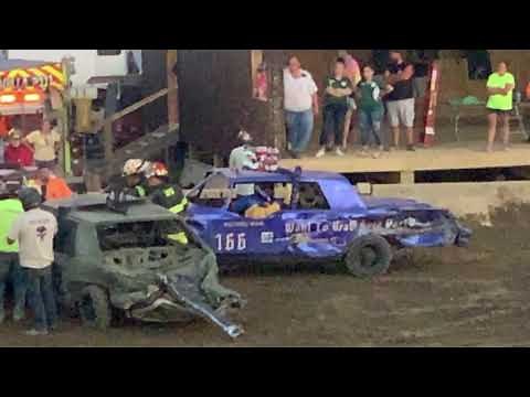 2019 Otsego county fair 6pm Sunday demolition derby Imperials vs The World