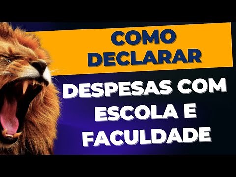 Como declarar despesas com instrução, escola, faculdade no imposto de renda #impostoderenda