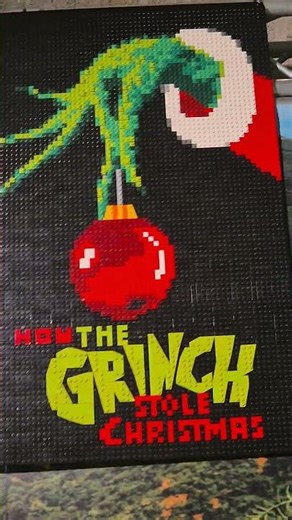 How the Grinch stole christmas LEGO poster #shorts