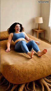 ASMR Natural Comfort Beds 🌿🥥 Relaxing Touch & Sleep Triggers #shorts #asmr #satisfying