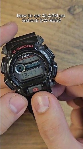 How to set Alarm on Gshock DW-9052