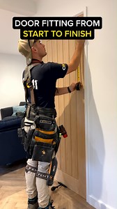 408K views · 2.1K reactions | How to hang a door  #carpentry #how #homeimprovement #diy #door #fyp #howto | On The Tools | Facebook