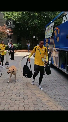 Off To Atlanta Georgia Stadium 🏟 and Bafana Bafana players being searched before riding a bus 🇿🇦