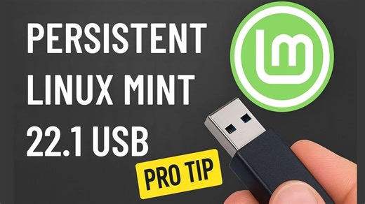 创建持久的Linux Mint 22.1 USB - 分步指南_哔哩哔哩_bilibili