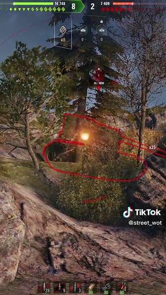 Tank Battle Gameplay in World of Tanks