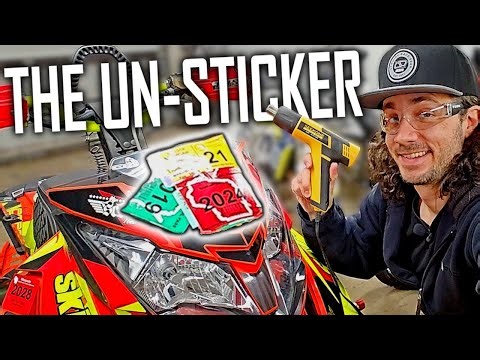 How I Remove Old Stickers & Decals From My Snowmobile!