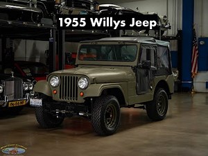 Fully restored 1955 Willys Jeep CJ5 F134 arrives for sale at West Coast Classics, Torrance, CA