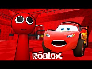 Lightning McQueen ESCAPE Mroona SPRUNKI BARRY PRISON in Roblox