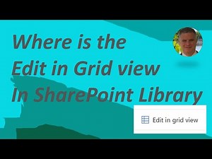 Where is the Edit in Grid view in a SharePoint Document Library ?