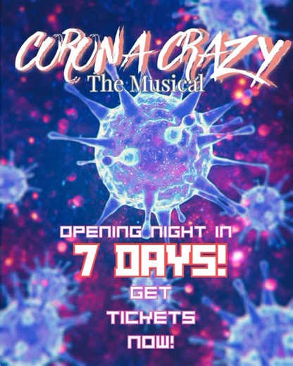 Corona Crazy The Musical on Instagram: "🎭 7 DAYS UNTIL OPENING NIGHT 🎭 In just one week, Corona Crazy: The Musical takes the stage at Teatro LATEA as part of the New York Theater Festival — and tickets are moving fast. This new original musical brings humor, heartbreak, and hope to the story of nine New Yorkers navigating lockdown, resilience, and reconnection. If you’ve been meaning to grab tickets, now is the moment. Come laugh, reflect, and celebrate the power of community with us. 🎟️ Link