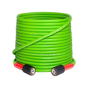 YAMATIC Pressure Washer Hose 50 FT, 3200 PSI 1/4" Kink Resistant Power Washer Hose Replacement for Flexzilla Uberflex Ryobi Genarac Troy Bilt Honda M22-14mm,Green - Walmart.com