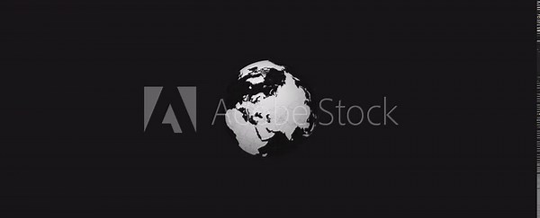 Russia map. Animated zoom into the country on the Globe in Black White color palette. Country logo animation. Map with meridians, parallels. Beautiful video.