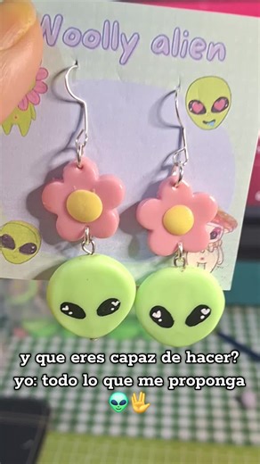 me encanta crear aliens, así que busco cualquier forma de hacerlo real 👽🖖 #emprendedora #fyp #craft #aliens #accesorios