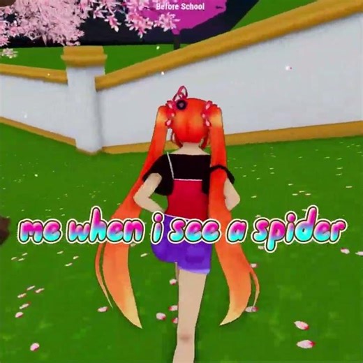 me when i see spider #allfun&games #lovesick #playinggames #roblox #yanderesimulator