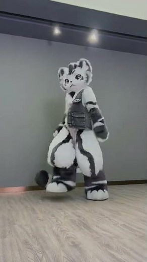 旷野猛兽！！！兽人老虎翻跳Next Level【银碳】【兽装舞蹈】#furry #舞蹈