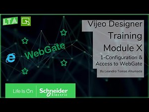 Vijeo Designer Training - M10.1 Configuration and Access to WebGate