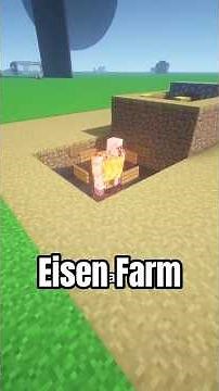 The BEST starter iron farm in Minecraft