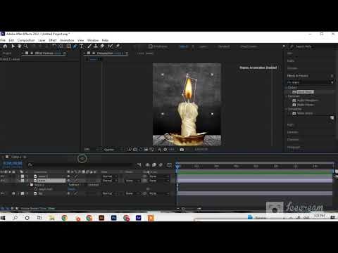 Realistic Candle Flame Animation in After Effects | Easy Tutorial for Beginners"#aftereffetcs