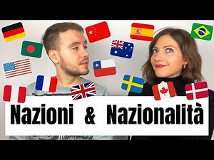 Nazioni e nazionalità in italiano – LearnAmo