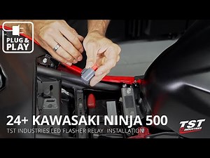 How to Install LED Flasher Relay on 2024+ Kawasaki Ninja 500 by TST Industries
