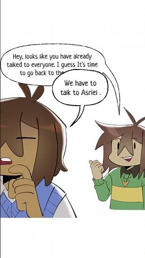 Frisk and Chara Backtracking - Undertale Comic Dub #undertalememe #deltarunememes