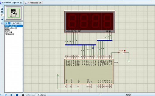 LED数码管动态显示-单片机原理及应用-简单案例-基于Proteus和Keil C