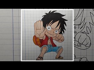 how to draw luffy chibi