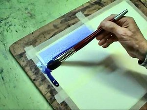 Painting a Flat Wash in watercolor