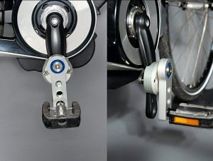 The ROM-Pedal is for cycling with a limited knee bend