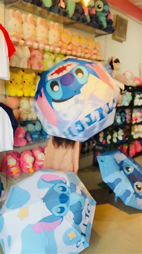 Manual Stitch Umbrella - Plush Toy Collection