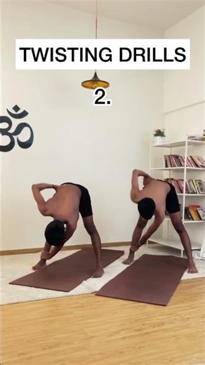 Twisting Drills for beginners.... #yoga #motivation #youtubeshorts