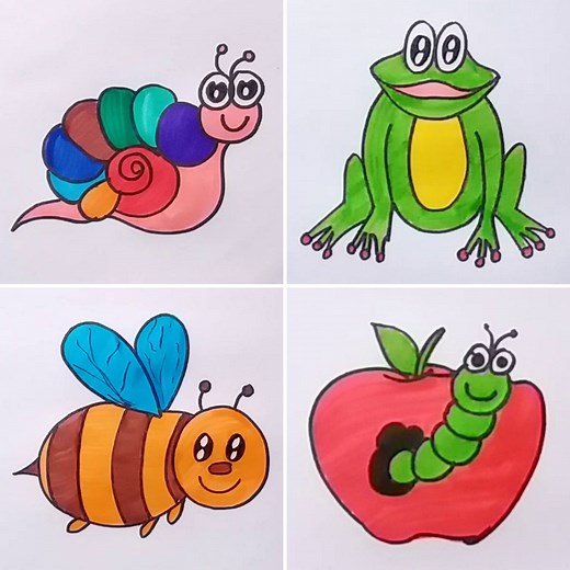 How to Draw - Insect Animal Drawing for Kids :) | Kids Art & Craft