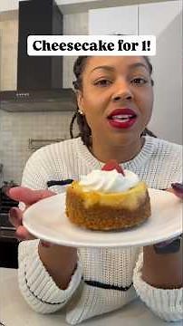 Cheesecake for 1 is such an easy bake! #baking #easyrecipe