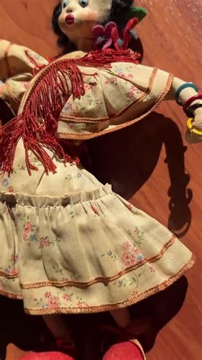 Vintage Folk Art Cloth Dolls – 1950s Handmade Couple, Felt & Fabric Pair (11”) - Etsy