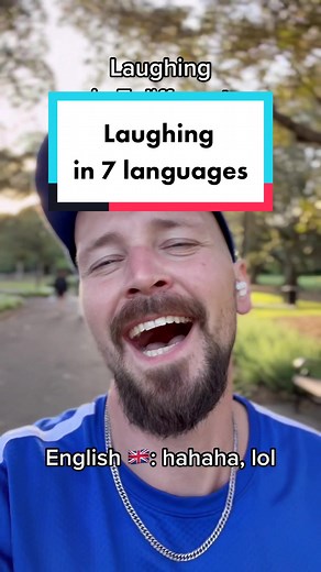 Laughing in 7 languages #laughing #language #languages