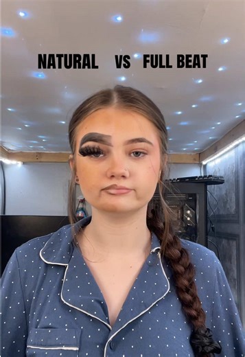 Natural vs Full Beat Makeup Tutorial