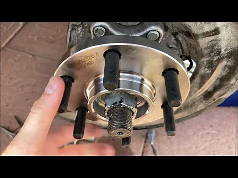 How to replace a Nissan Frontier wheel bearing with basic tools 2005-2021
