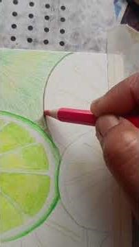 How to draw realistic lemon slices